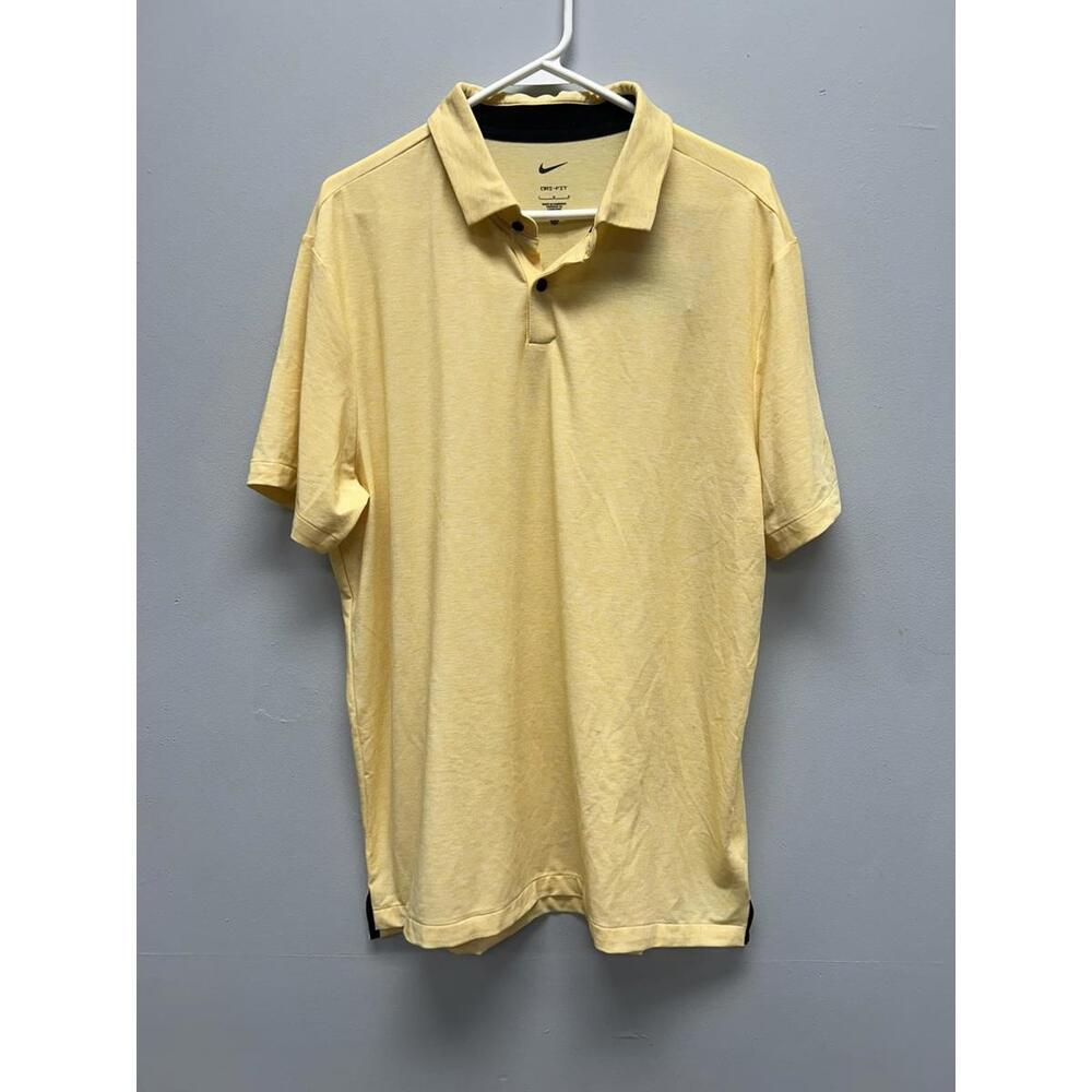 Nike Men's Yellow Polo Shirt